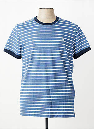Tricou broderie mâneci scurte albastru U.S. POLO ASSN bărbat