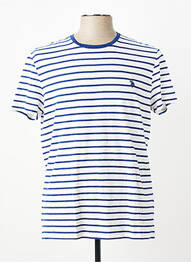 Tricou broderie mâneci scurte alb U.S. POLO ASSN bărbat