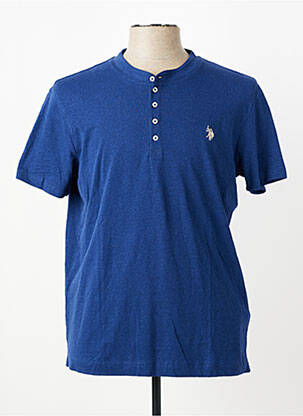 Tricou broderie mâneci scurte albastru U.S. POLO ASSN bărbat