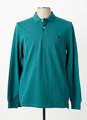 Polo mâneci lungi mâneci lungi verde U.S. POLO ASSN bărbat