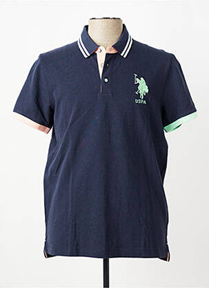 Polo elasticitate mâneci scurte albastru U.S. POLO ASSN bărbat
