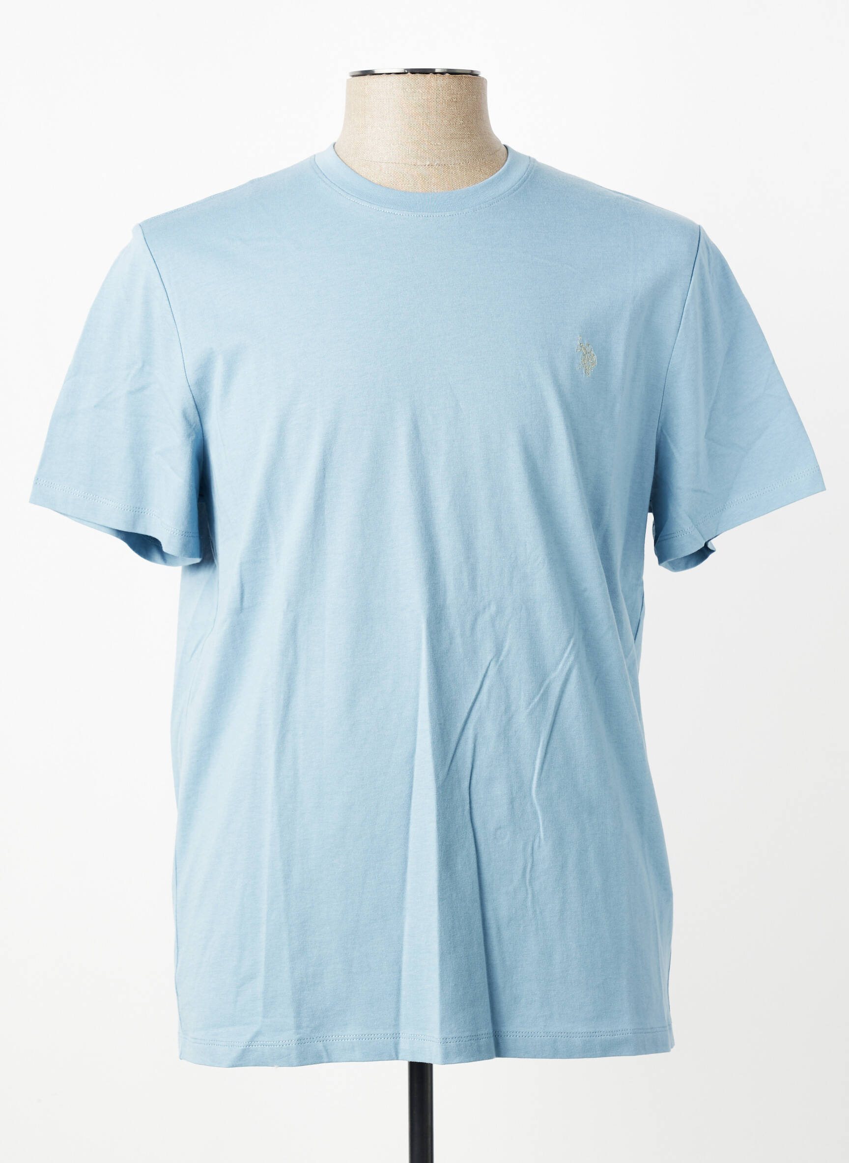 Tricou broderie mâneci scurte albastru U.S. POLO ASSN bărbat