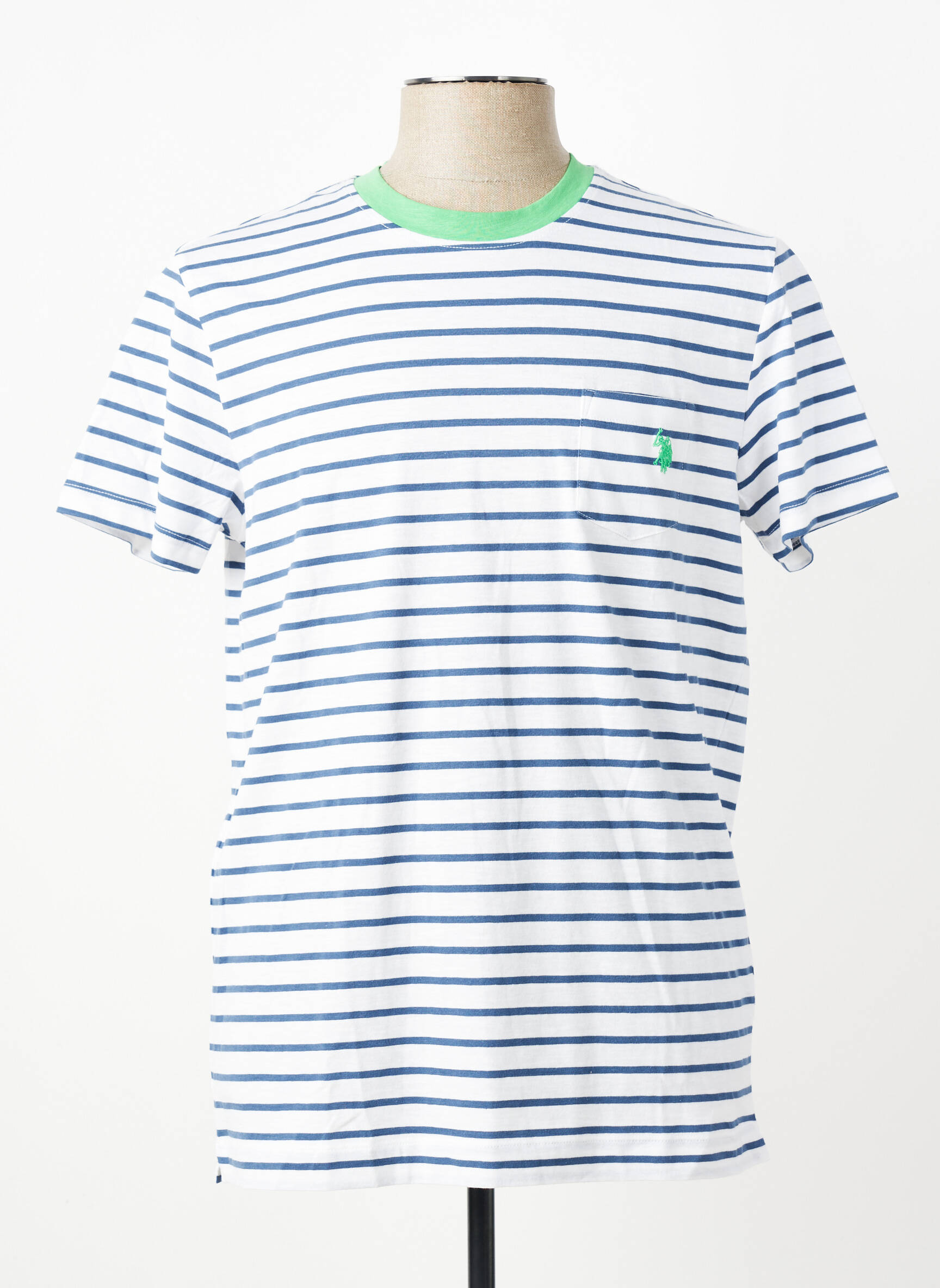 Tricou croială cambrată mâneci scurte albastru U.S. POLO ASSN bărbat