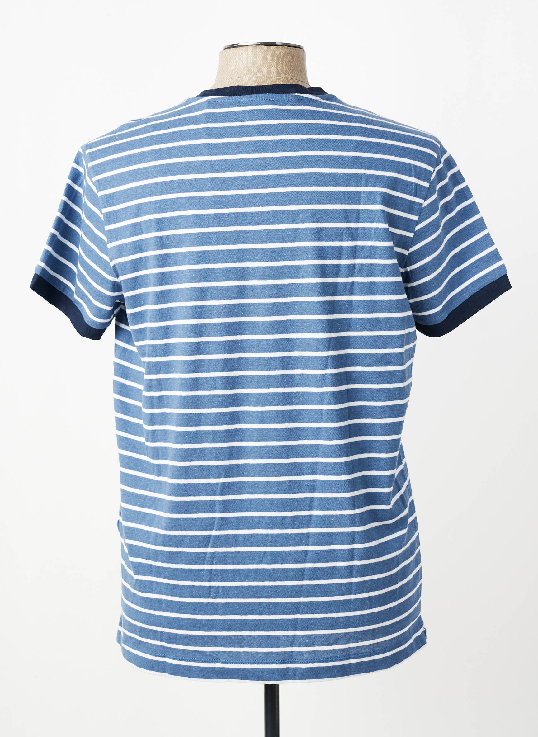 Tricou broderie mâneci scurte albastru U.S. POLO ASSN bărbat