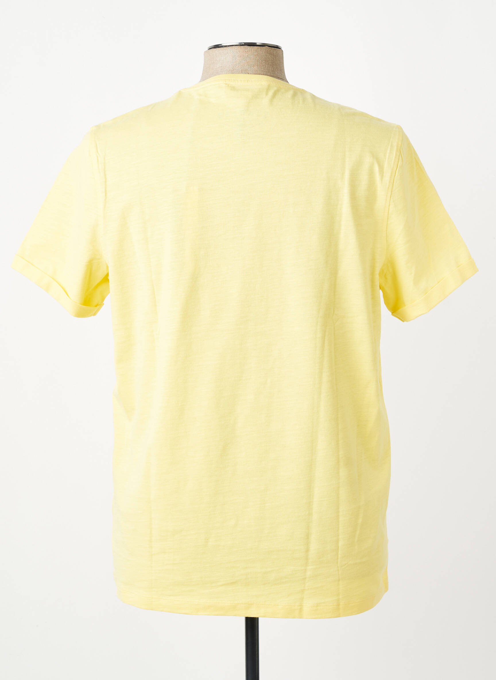 Tricou broderie mâneci scurte galben U.S. POLO ASSN bărbat