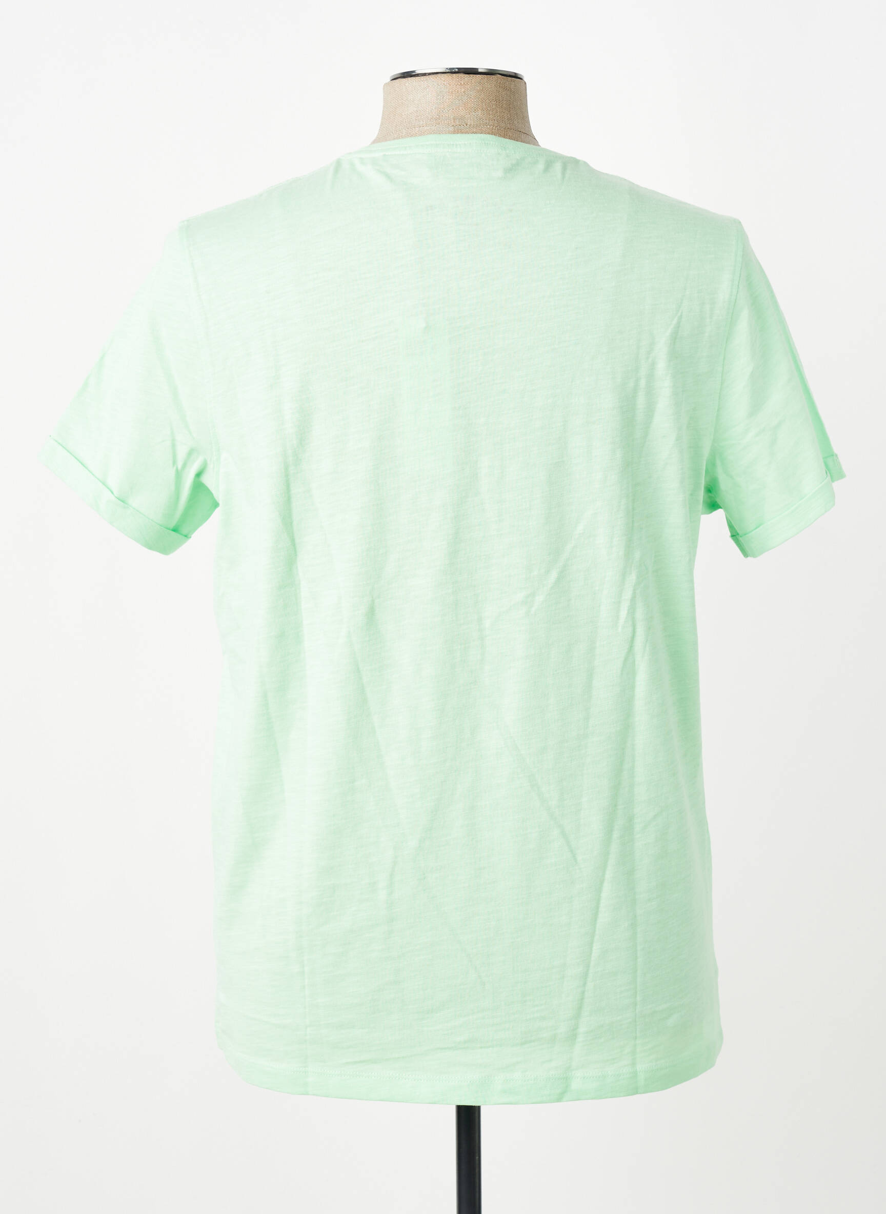 Tricou broderie mâneci scurte verde U.S. POLO ASSN bărbat