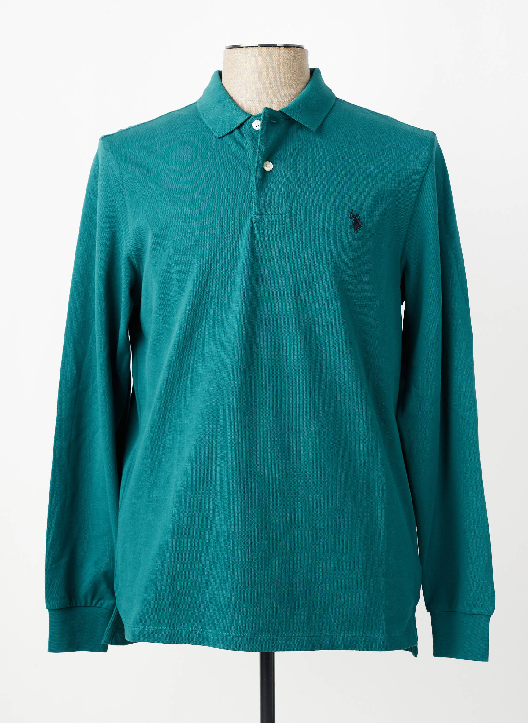 Polo mâneci lungi mâneci lungi verde U.S. POLO ASSN bărbat