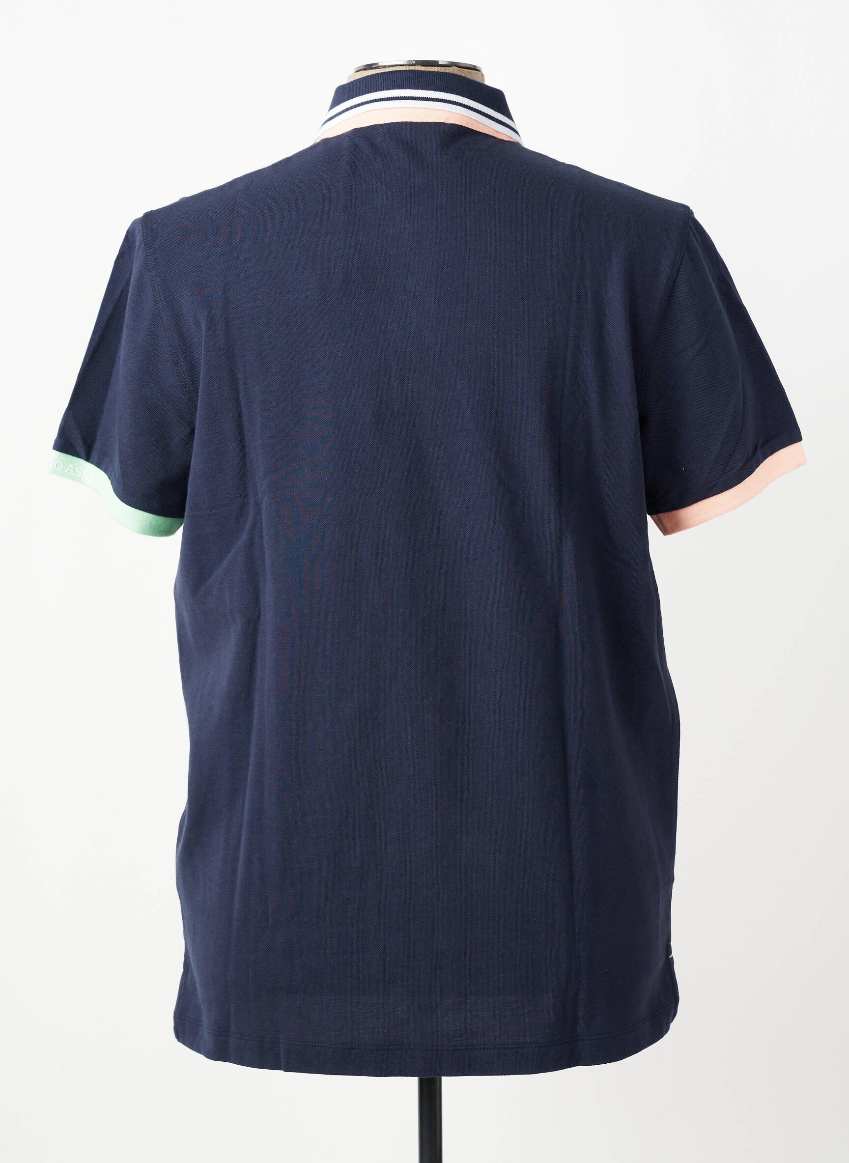 Polo elasticitate mâneci scurte albastru U.S. POLO ASSN bărbat
