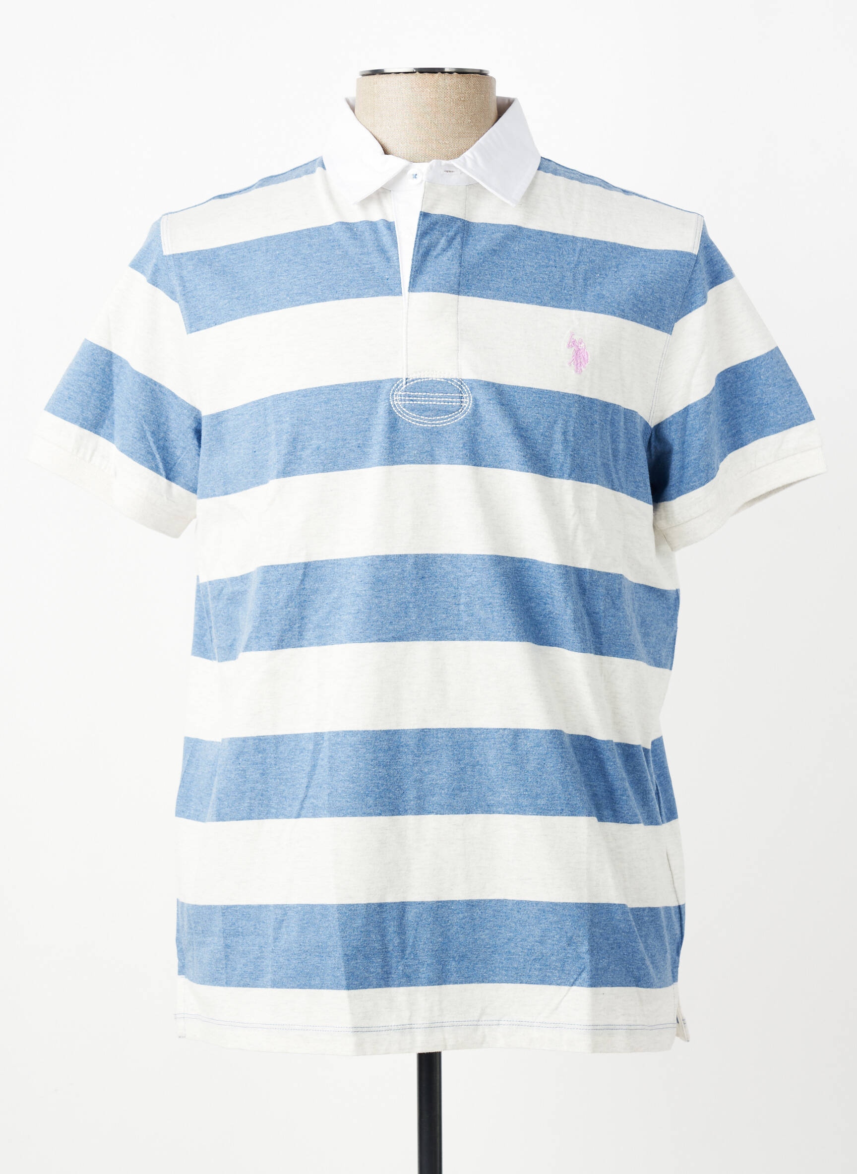 Polo țesătură jersey mâneci scurte albastru U.S. POLO ASSN bărbat