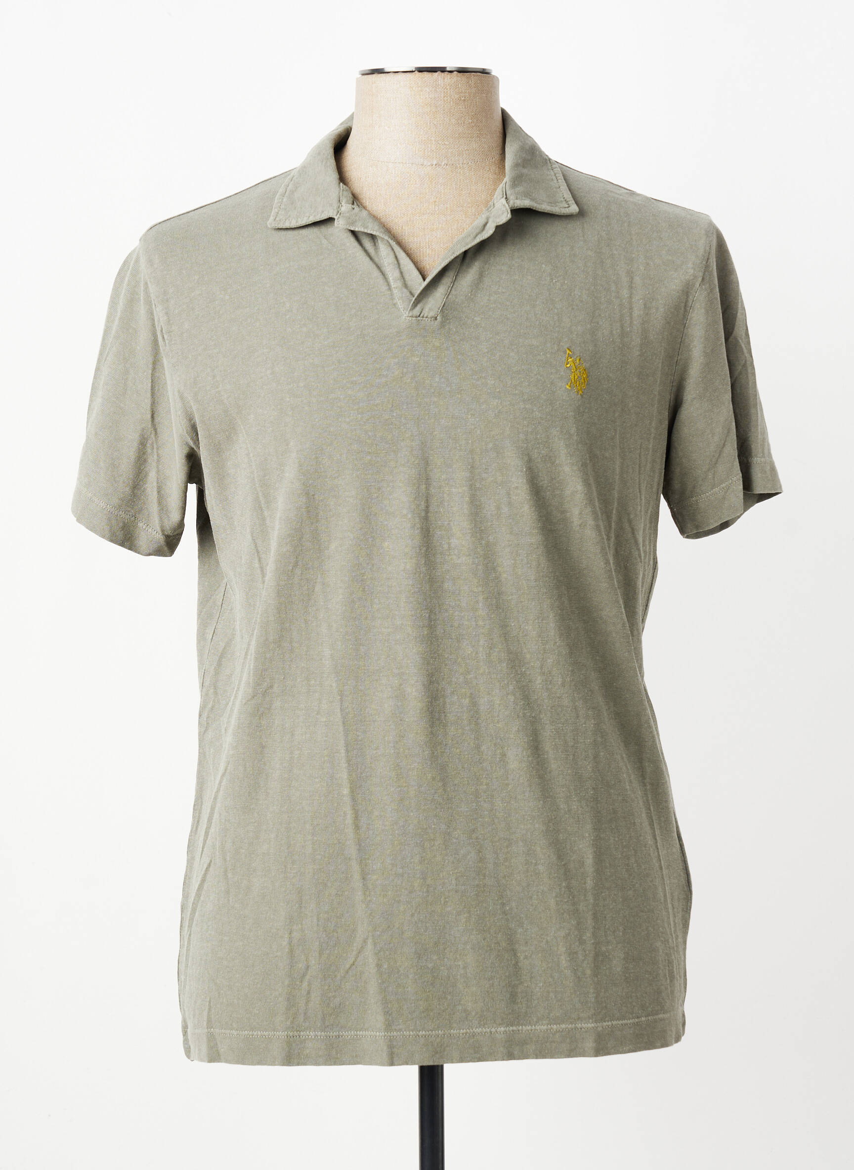 Polo țesătură jersey mâneci scurte verde U.S. POLO ASSN bărbat