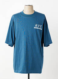 Tricou croială dreaptă mâneci scurte albastru AVIREX bărbat