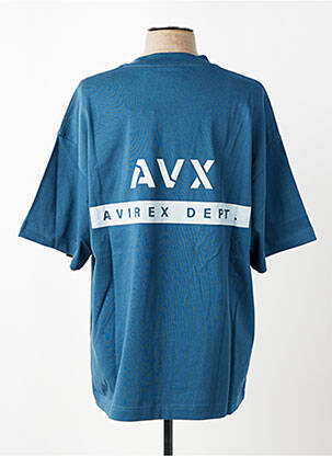 Tricou croială dreaptă mâneci scurte albastru AVIREX bărbat