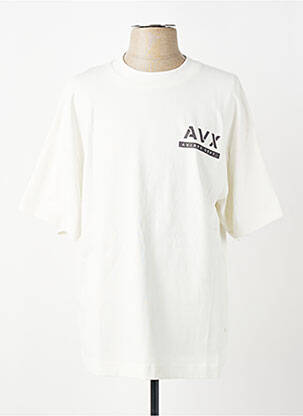 Tricou croială dreaptă mâneci scurte alb AVIREX bărbat