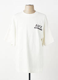 Tricou croială dreaptă mâneci scurte alb AVIREX bărbat