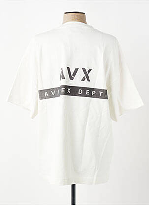 Tricou croială dreaptă mâneci scurte alb AVIREX bărbat