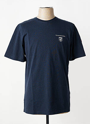 Tricou croială cambrată mâneci scurte albastru TRAMAROSSA bărbat
