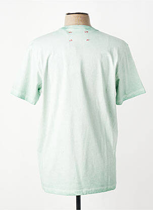 Tricou croială cambrată mâneci scurte verde BOB bărbat