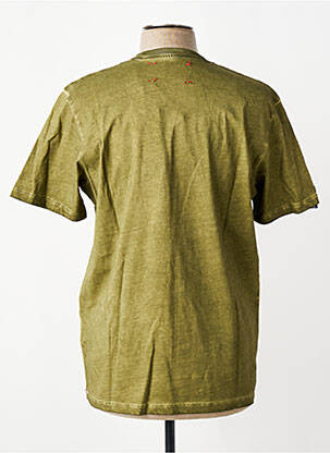Tricou broderie mâneci scurte verde BOB bărbat