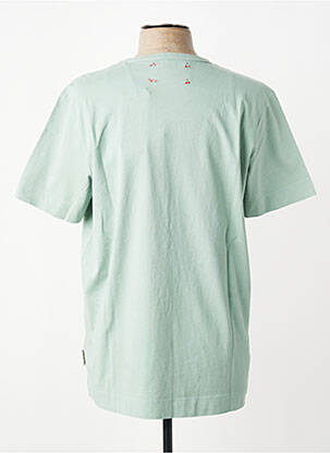 Tricou croială cambrată mâneci scurte verde BOB bărbat