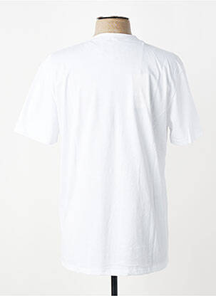 Tricou croială cambrată mâneci scurte alb BOB bărbat