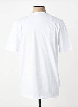 Tricou croială cambrată mâneci scurte alb BOB bărbat