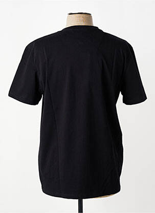 Tricou croială cambrată mâneci scurte negru BOB bărbat