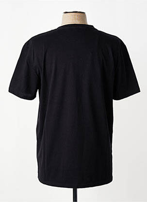 Tricou croială cambrată mâneci scurte negru BOB bărbat