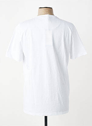 Tricou croială cambrată mâneci scurte alb BOB bărbat