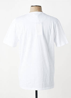 Tricou croială cambrată mâneci scurte alb BOB bărbat