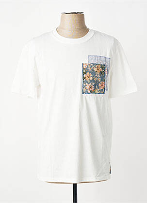 Tricou croială cambrată mâneci scurte bej BOB bărbat