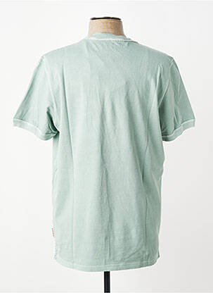 Tricou croială cambrată mâneci scurte verde BOB bărbat