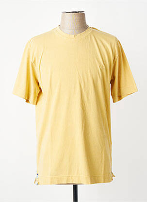 Tricou croială cambrată mâneci scurte galben BOB bărbat
