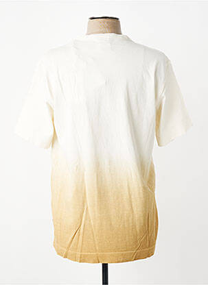 Tricou broderie mâneci scurte bej BOB bărbat