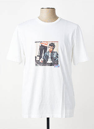 Tricou croială cambrată mâneci scurte alb TRAMAROSSA bărbat