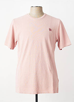 Tricou broderie mâneci scurte roz TRAMAROSSA bărbat