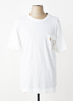 Tricou elasticitate mâneci scurte alb BOB bărbat