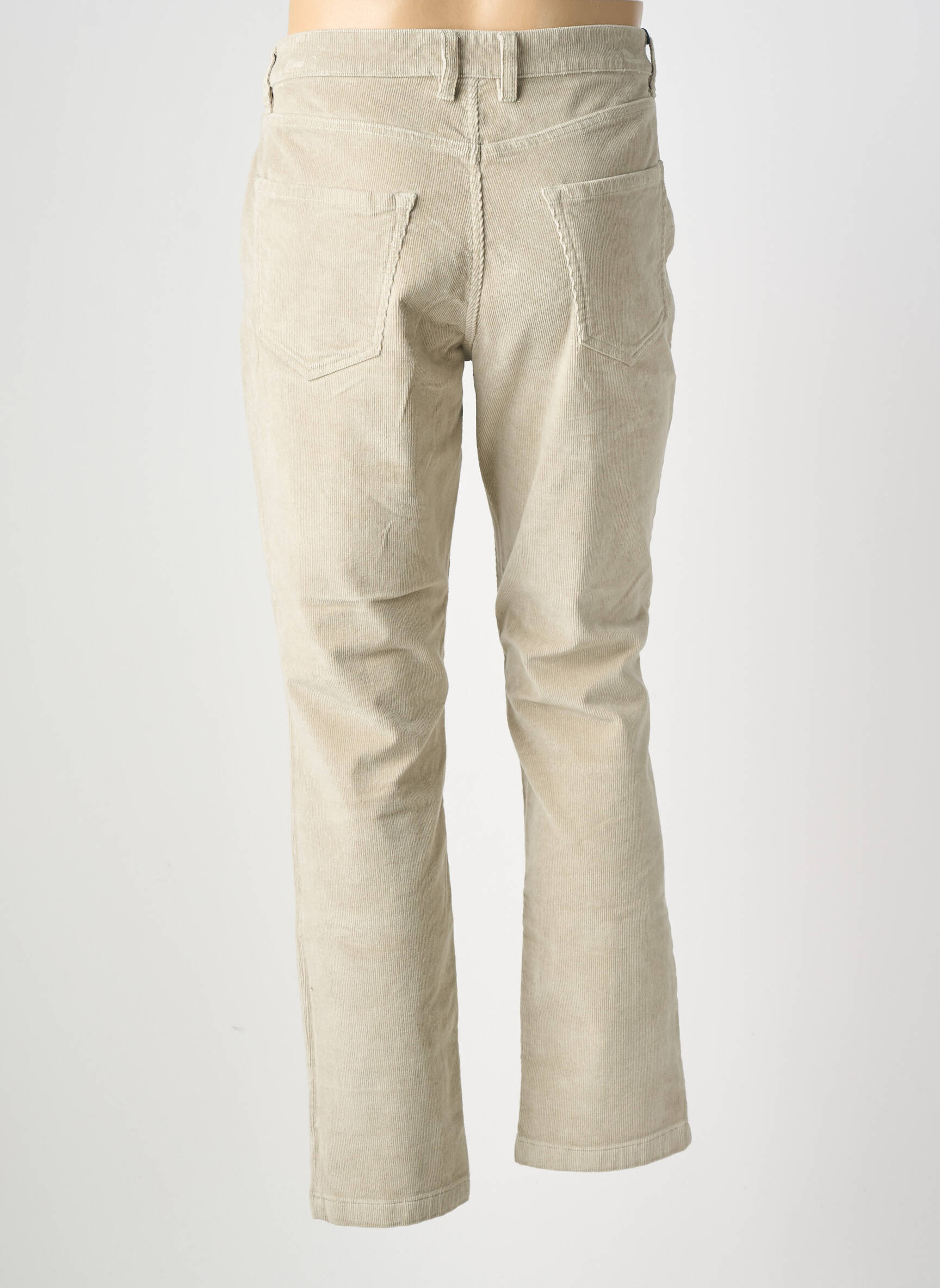Pantalon slim țesătură catifea mărime normală bej U.S. POLO ASSN bărbat