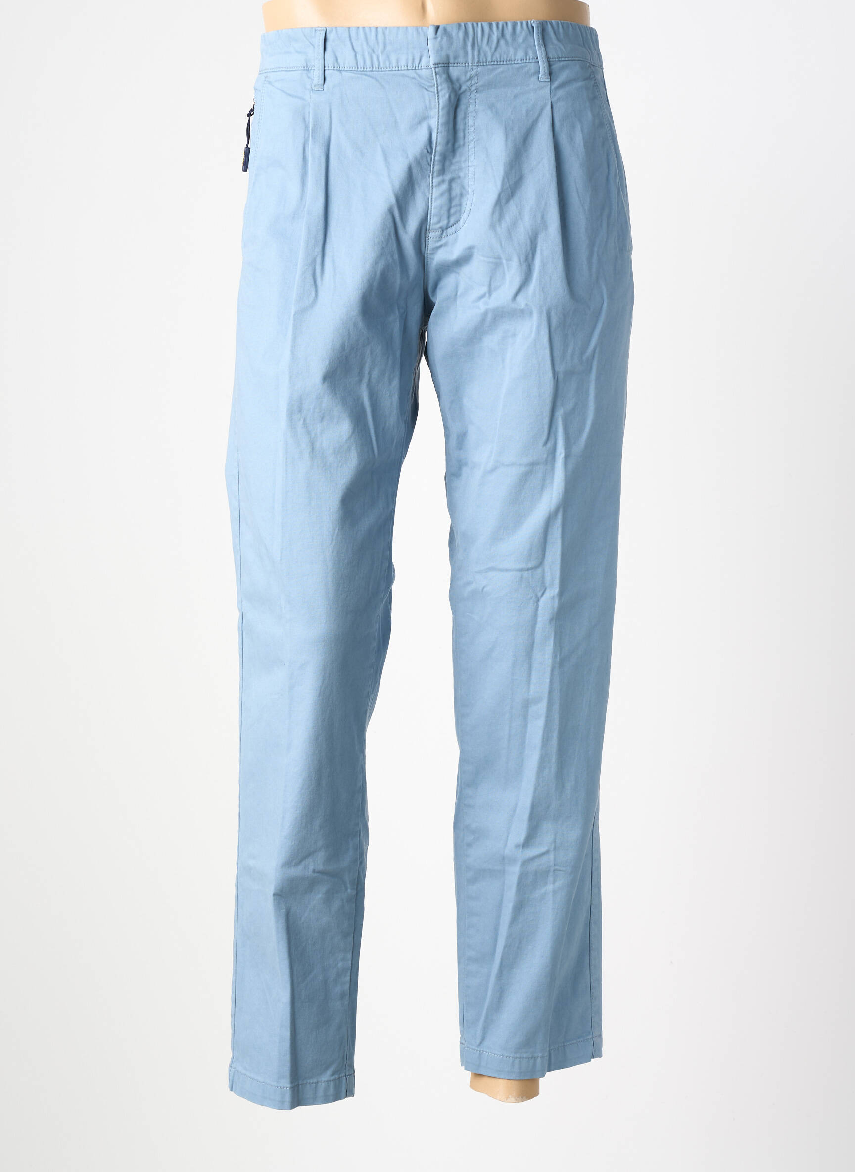 Pantalon chino țesătură poplin mărime normală albastru U.S. POLO ASSN bărbat