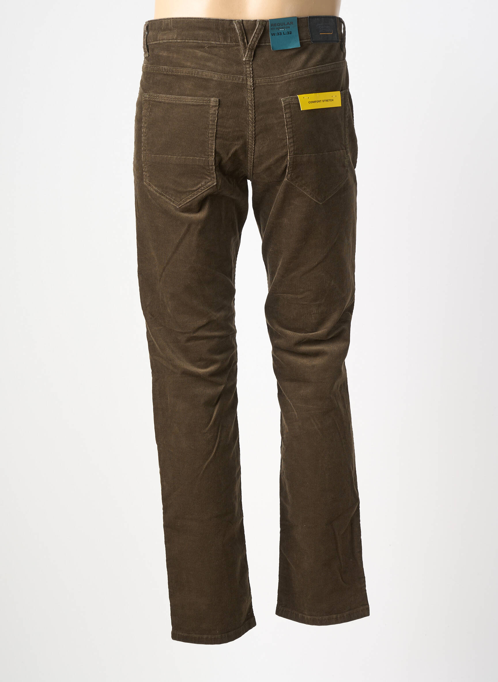 Pantalon slim țesătură catifea mărime normală verde CAMEL ACTIVE bărbat