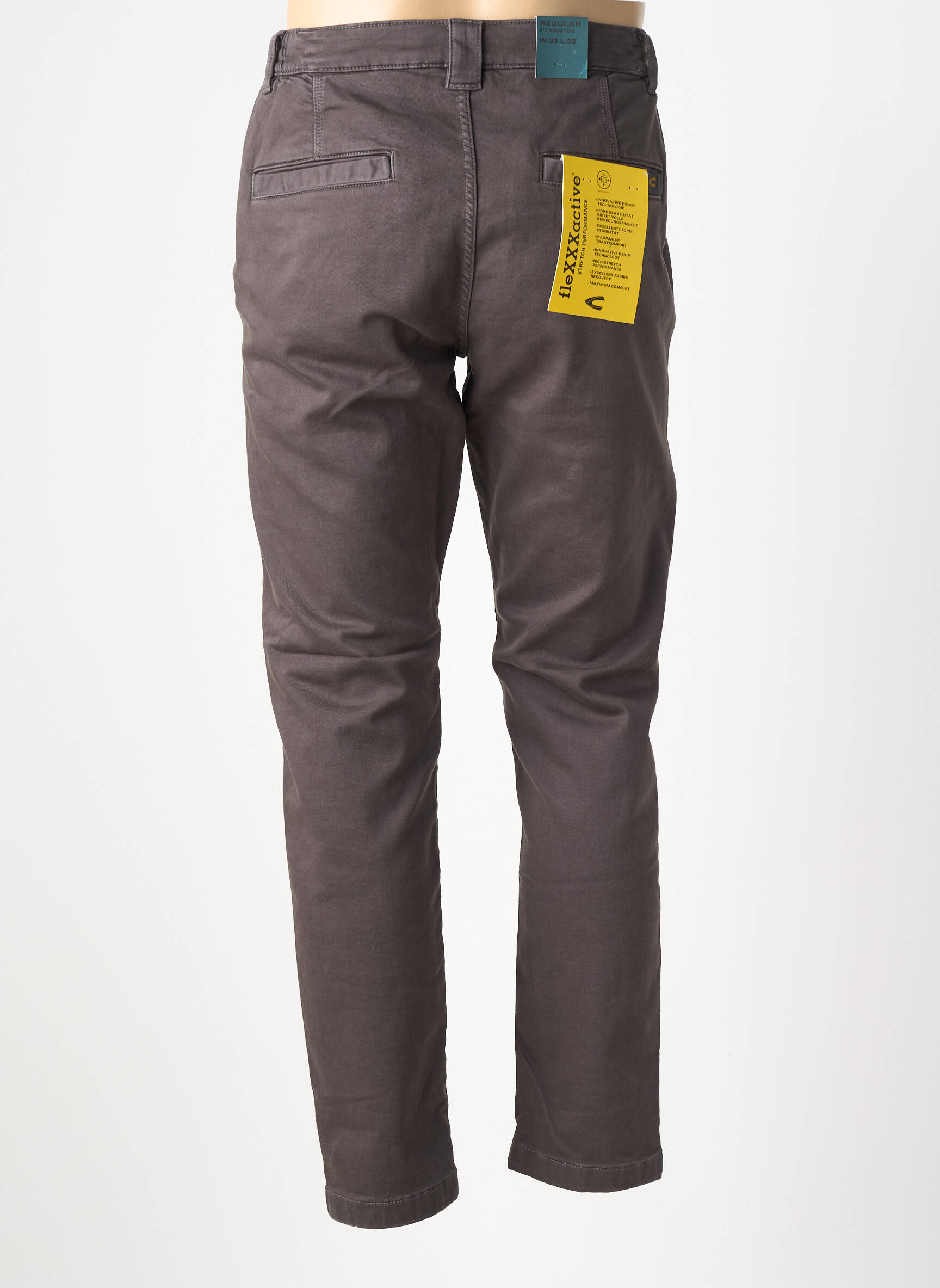 Pantalon chino elasticitate mărime normală maro CAMEL ACTIVE bărbat
