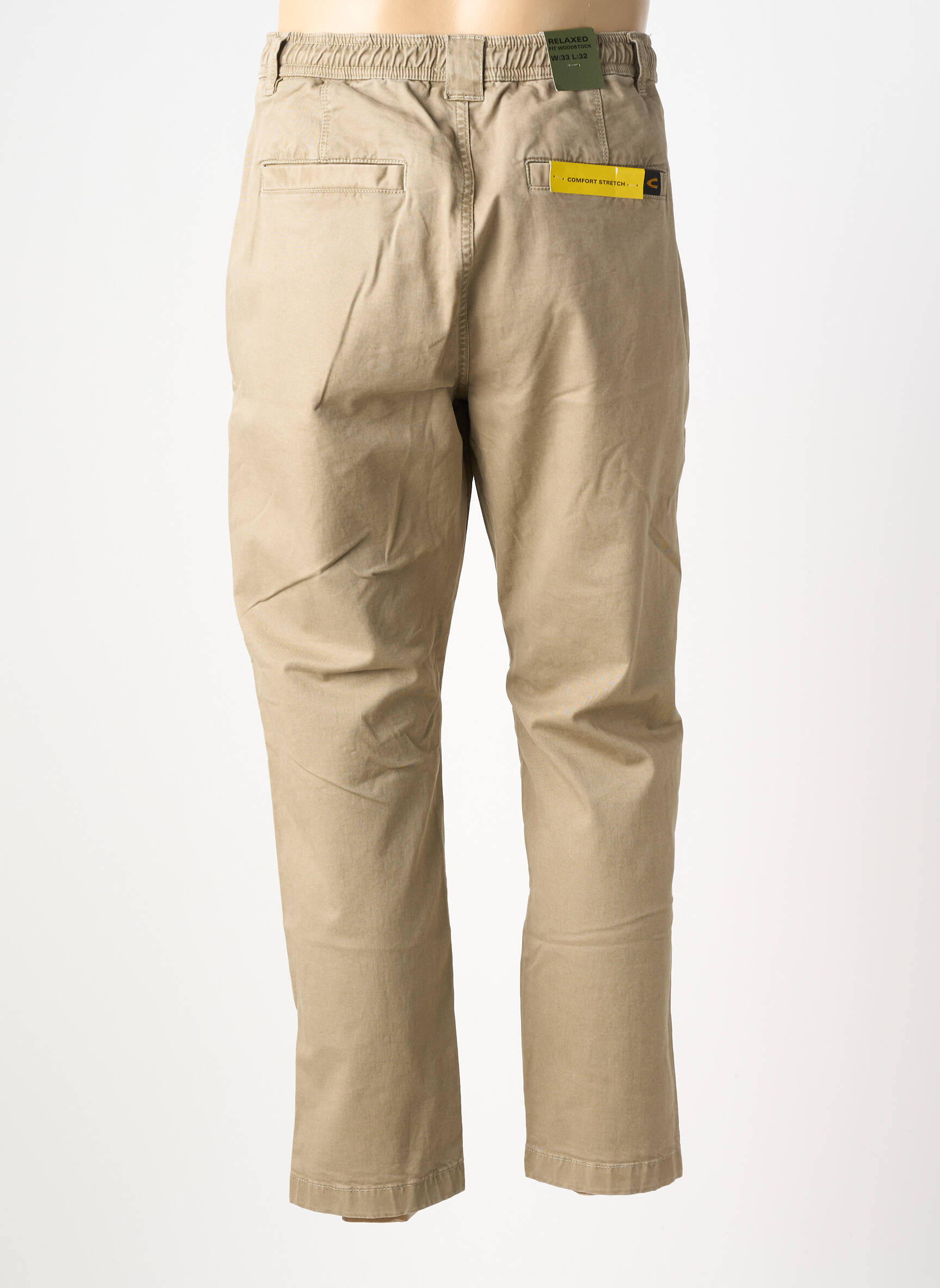 Pantalon chino elasticitate mărime normală bej CAMEL ACTIVE bărbat