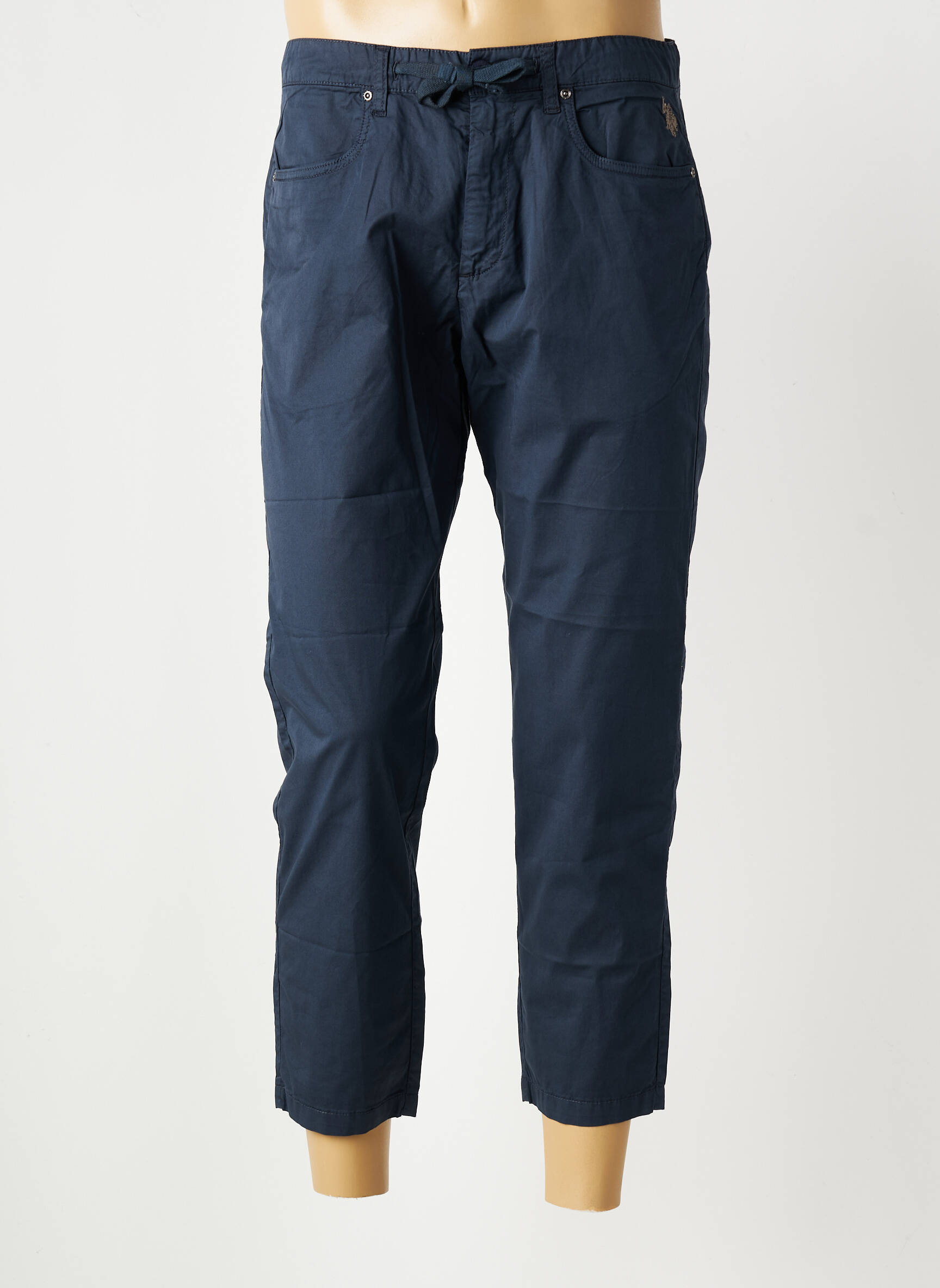 Pantalon 7/8 țesătură poplin mărime normală albastru U.S. POLO ASSN bărbat