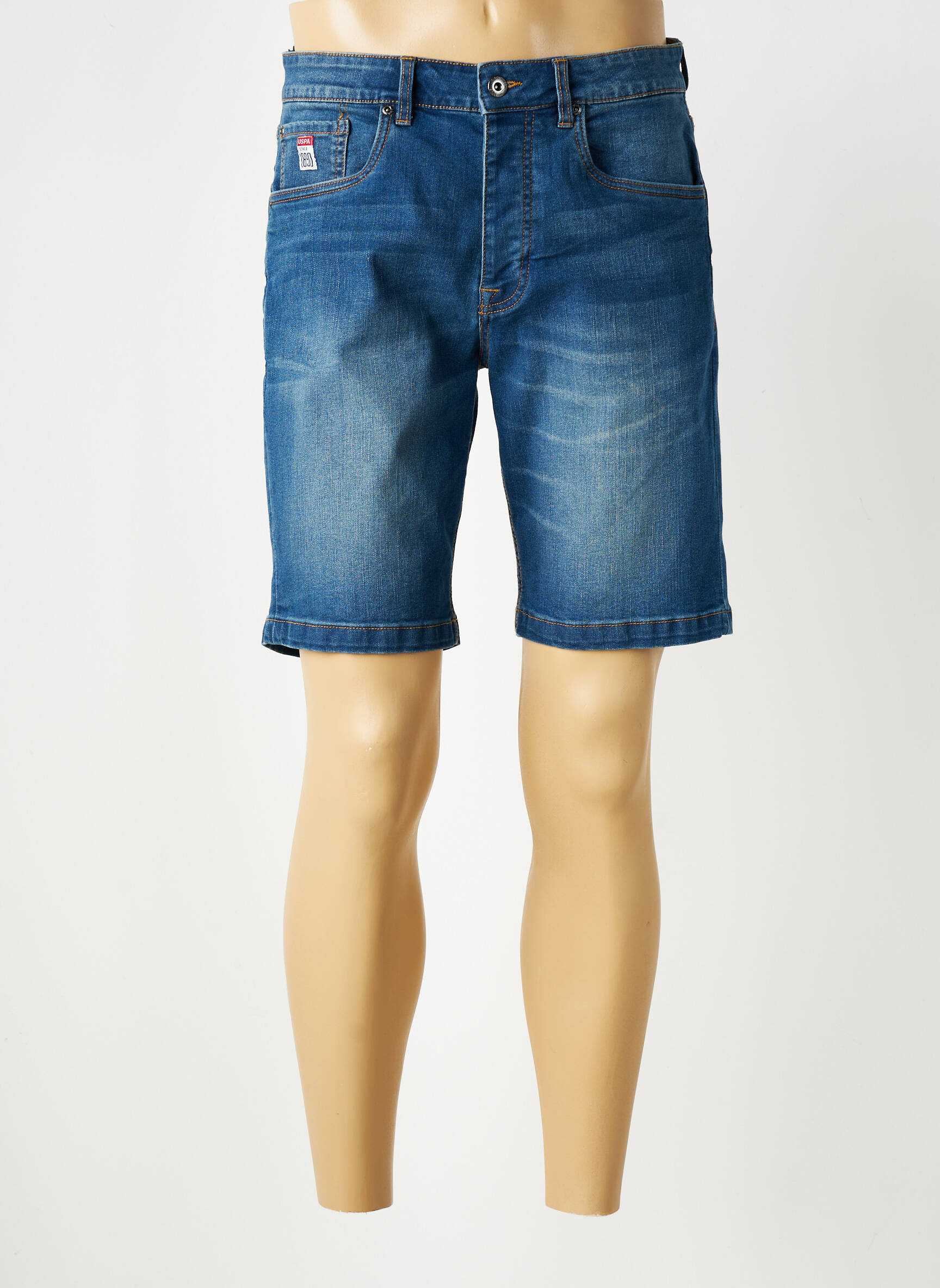 Bermudă țesătură denim mărime normală albastru U.S. POLO ASSN bărbat