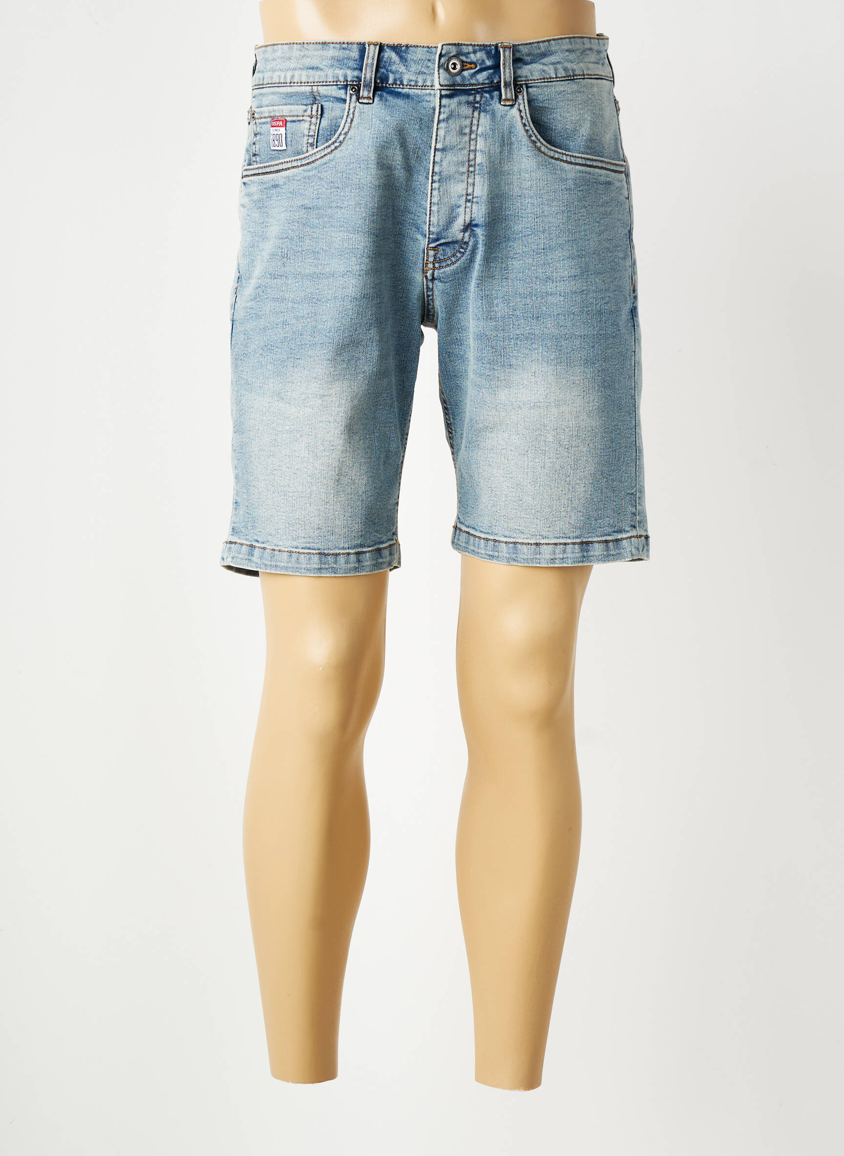 Bermudă țesătură denim mărime normală albastru U.S. POLO ASSN bărbat