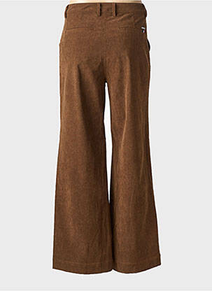 Pantalon larg închidere cu fermoar sub clapetă cu nasturi mărime normală maro U.S. POLO ASSN femeie