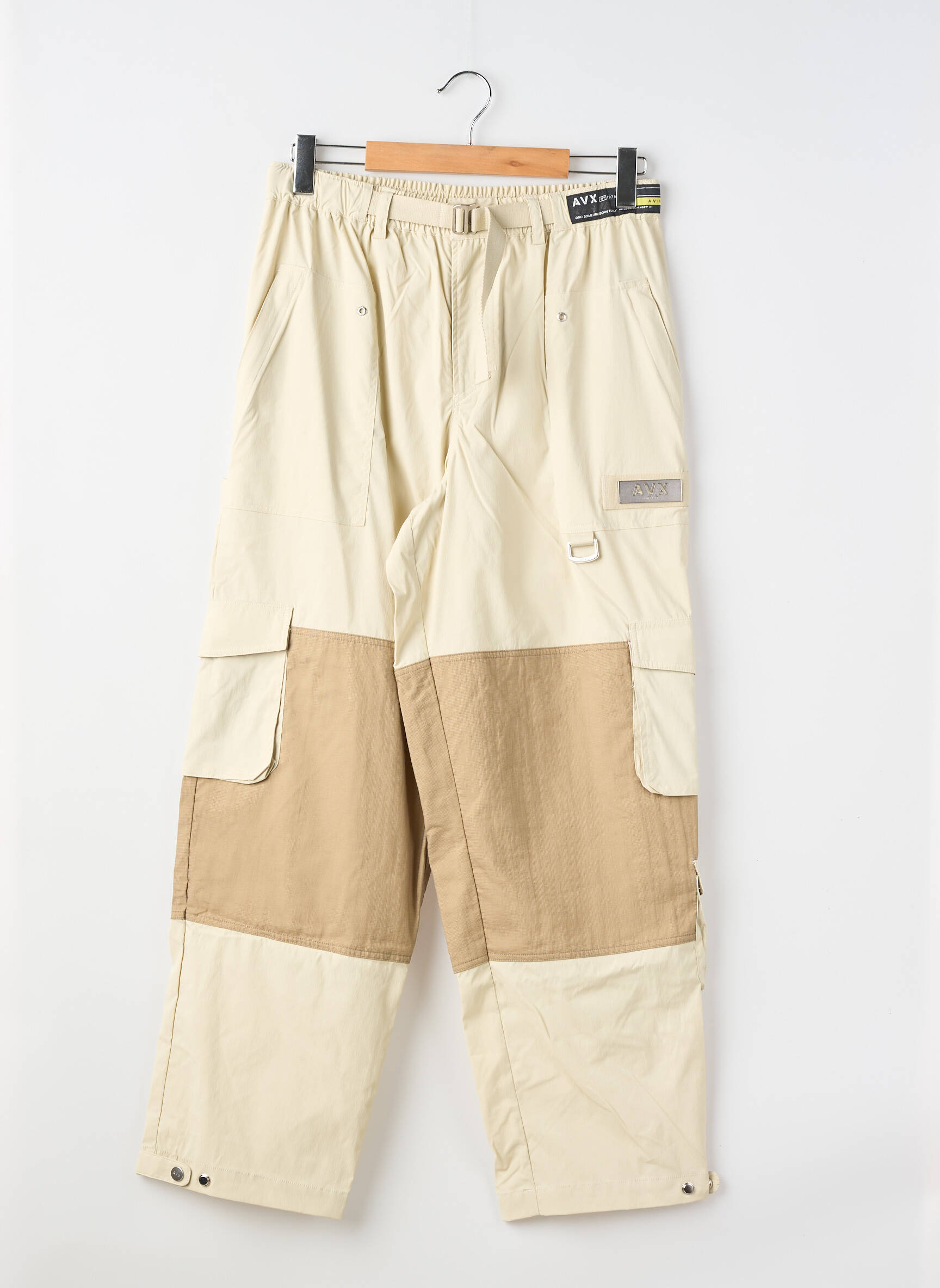 Pantalon cargo talie elastică mărime normală bej AVIREX bărbat