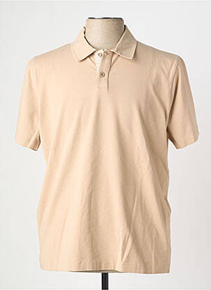 Polo țesătură jersey mâneci scurte bej WOOL & CO bărbat
