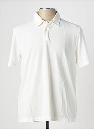 Polo țesătură jersey mâneci scurte alb WOOL & CO bărbat