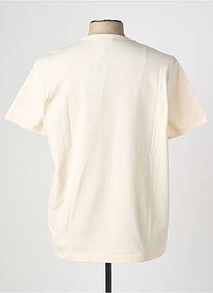 Tricou croială cambrată mâneci scurte bej WOOL & CO bărbat