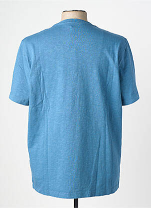 Tricou croială cambrată mâneci scurte albastru WOOL & CO bărbat